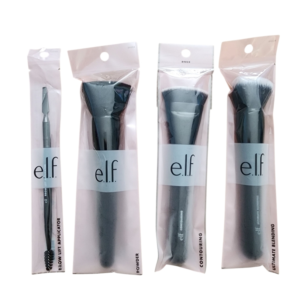 4 e.l.f. Makeup Brushes Contouring Ultimate Blending Powder Brow Lift